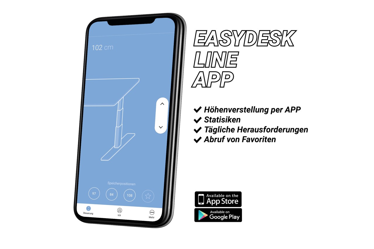 Easydesk Line - Elektrisch höhenverstellbares Tischgestell - boho office®